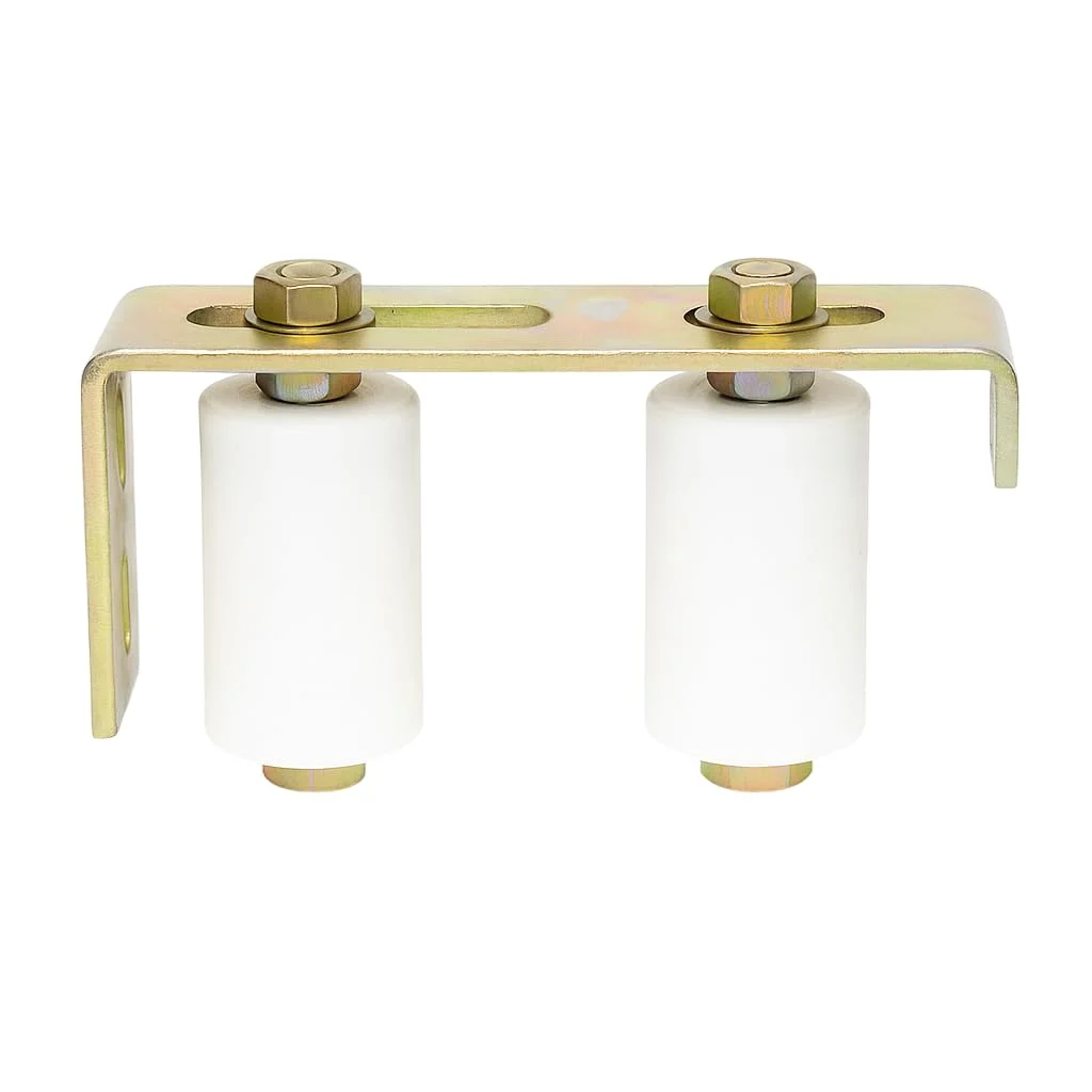 Premium Golden Nylon Roller Gate Guide Plate Wheel for Industrial Sliding Gates