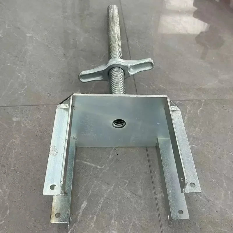screw jack with a drop-forged adjusting nut.