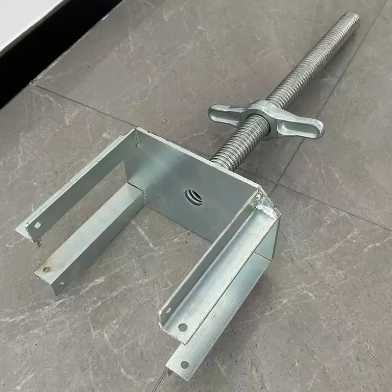 screw jack with a drop-forged adjusting nut.