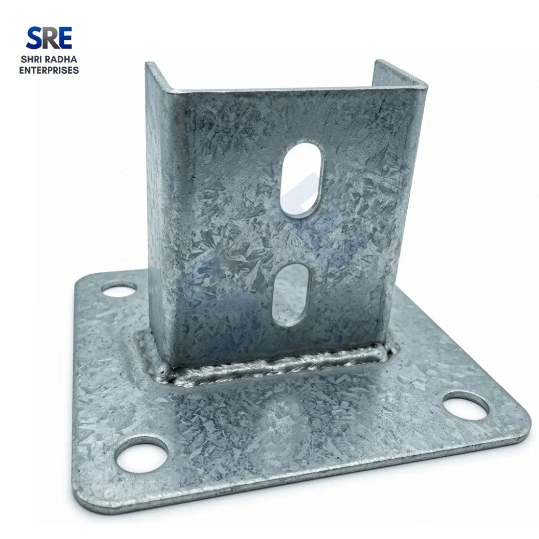 Heavy Duty Solar Base Plate with C Channel Mounting Bracket