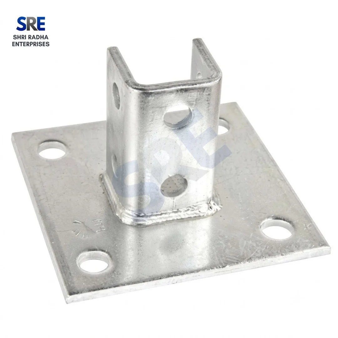 Solar Structure Base Plate with Welded C Lip Channel