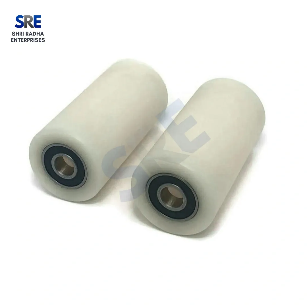 High-Load 54x83mm Nylon Roller – Heavy Duty Industrial Guide Roller (With/Without 6203 Bearing) Thumbnail 2